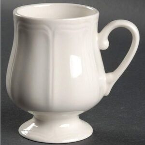 Federalist White Footed Mug Ironstone Vintage Sears 4.5 Inches 1362-001 RARE